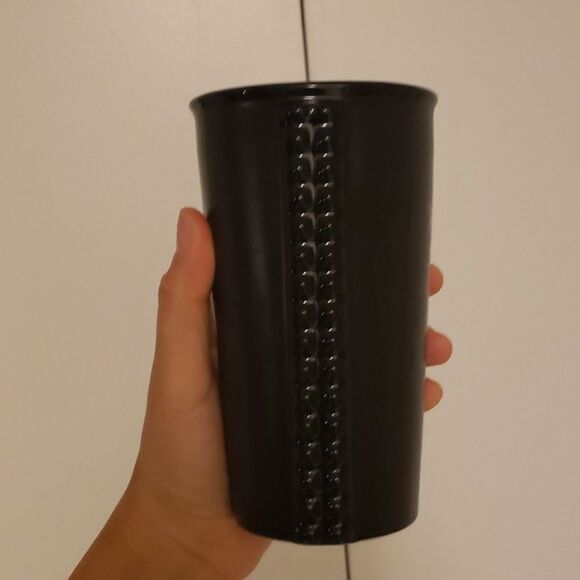 Starbucks 2015 Black Matte Studded Ceramic Hot Cup 10oz Tall - Picture 3 of 7